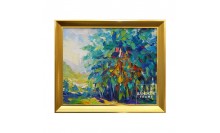 กรอบรูปภาพวาดสีน้ำมัน รูปศิลปะนามธรรม